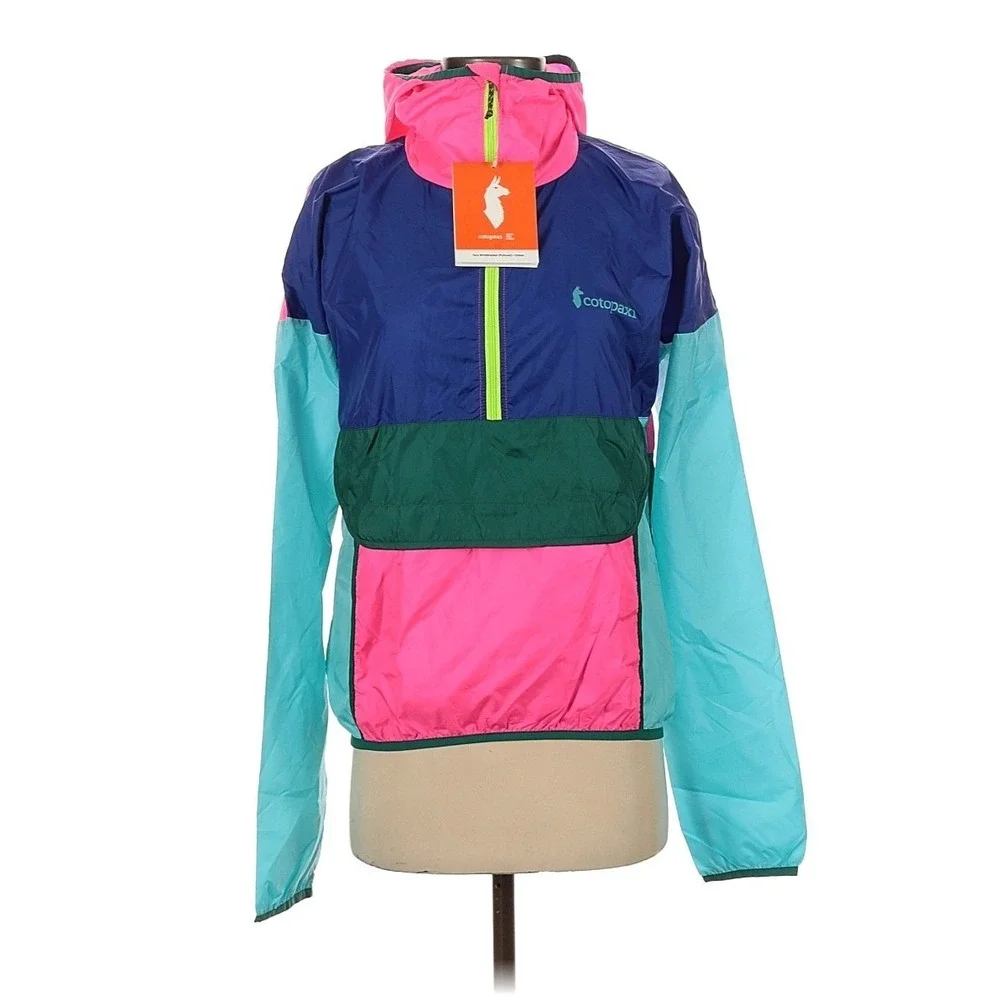 Cotopaxi Teca Half Zip Windbreaker Colorblock NWT Packable Women XS Lightweight - Picture 2 of 16